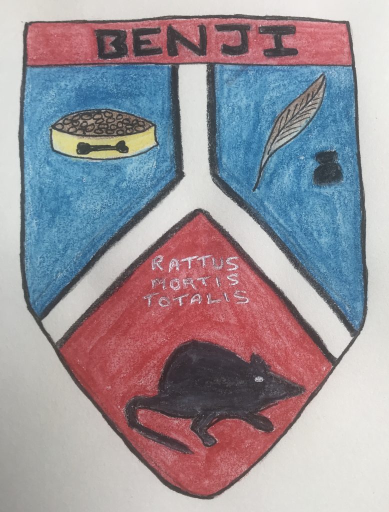 Benji’s coat of arms
